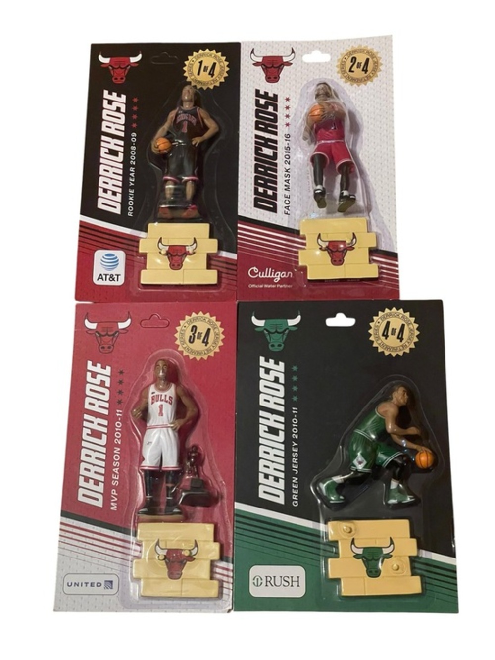 Derrick Rose Bulls Figurine Giveaway Set of 4 Chicago Bulls Basketball 2025 2026